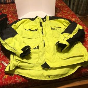 Yellow & black Fly racing motorcycle jacket 2XL